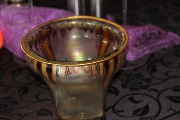 Ausgefallene mundgeblasene Eisch Vase 